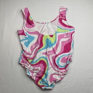 Barbie plus size 2X or 3X One Piece Swimsuit - Pink, Blue, Green colorful swim
